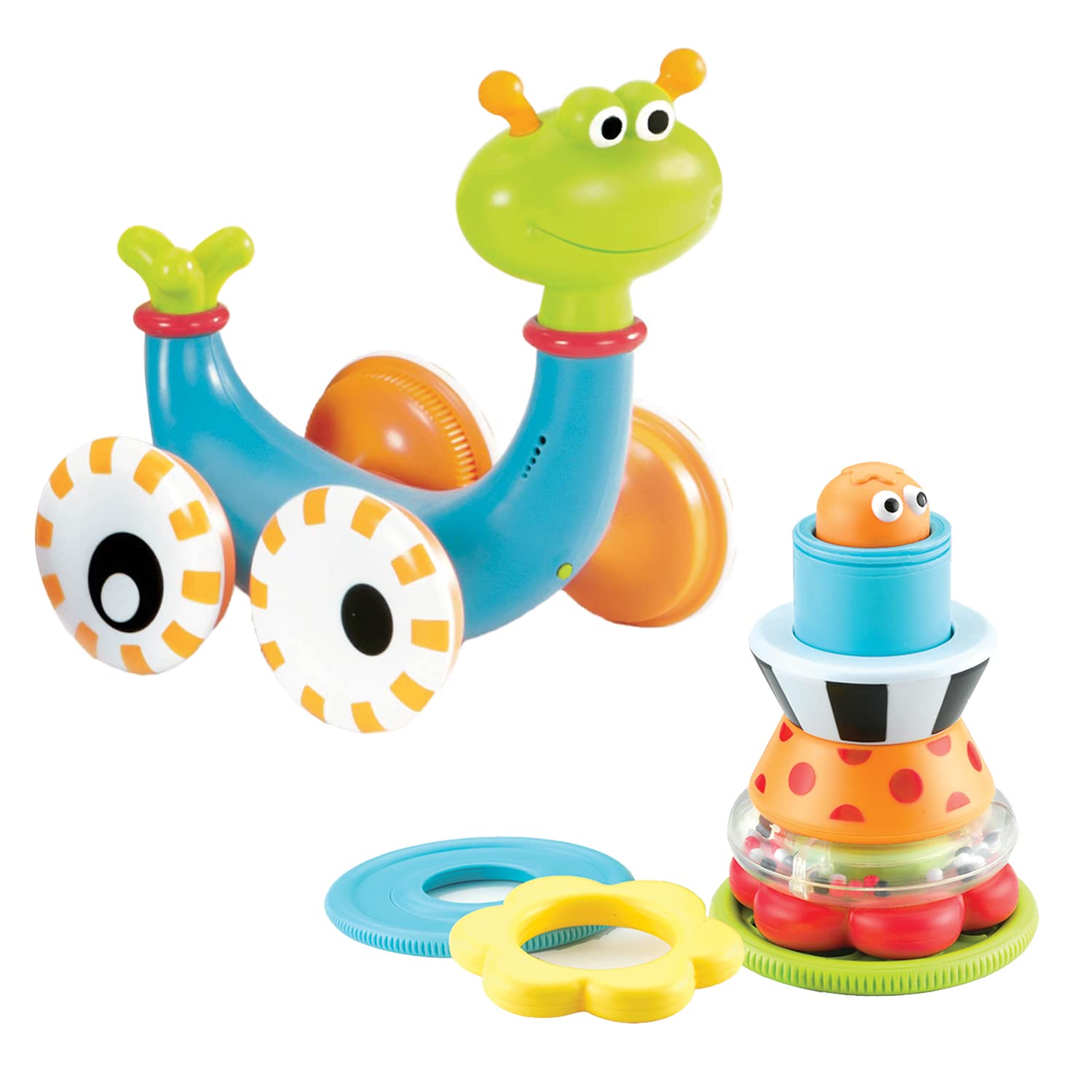 Yookidoo Yookidoo Musical Crawl N Go Snail Toy for Babies Promotes Crawling and Walking Rolls and Spins Its Shell