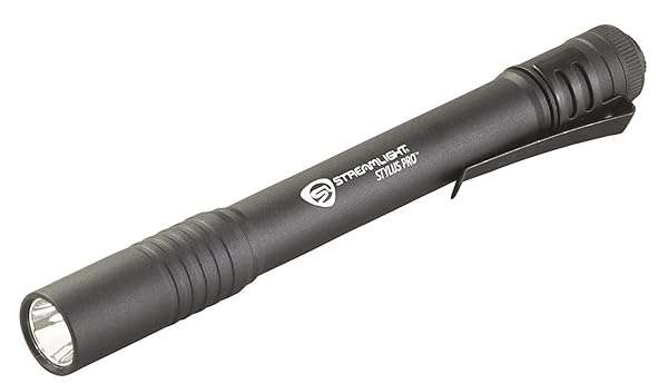 Streamlight Streamlight 66118 Stylus Pro Penlight: 100-Lumen Black Flashlight with 2 AAA Batteries