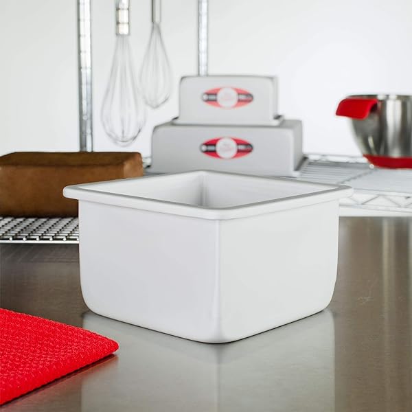 Fat Daddio's Fat Daddio's Anodized Aluminum Square Cake Pan 6x4 Inch Durable Nonstick Bakeware for Perfect Cakes - View 4 of 5