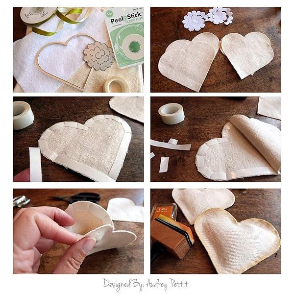 HeatnBond "HeatnBond PeelnStick 3346 Fabric Fuse Adhesive - 5/8" x 20 ft Roll for Easy Fabric Bonding" - View 4 of 5