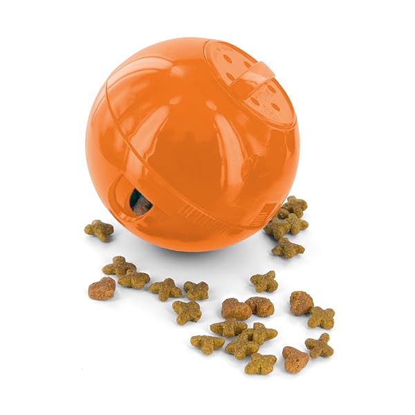 PetSafe PetSafe Slimcat Feeder Ball Interactive Cat Toy for Food and Treats Orange