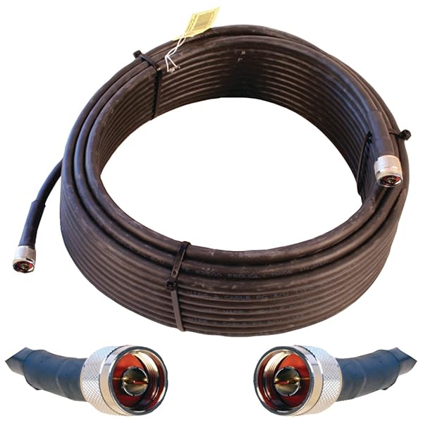 weBoost Wilson Electronics 75 ft Ultra Low Loss Coax Cable (N-Male to N-Male) - High Performance & Durable (Model 952375)