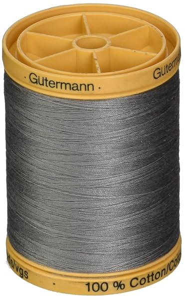 Gütermann Buy Gutermann 100% Natural Cotton Thread 800M in Grey - Premium Quality for Sewing & Crafting - View 2 of 2