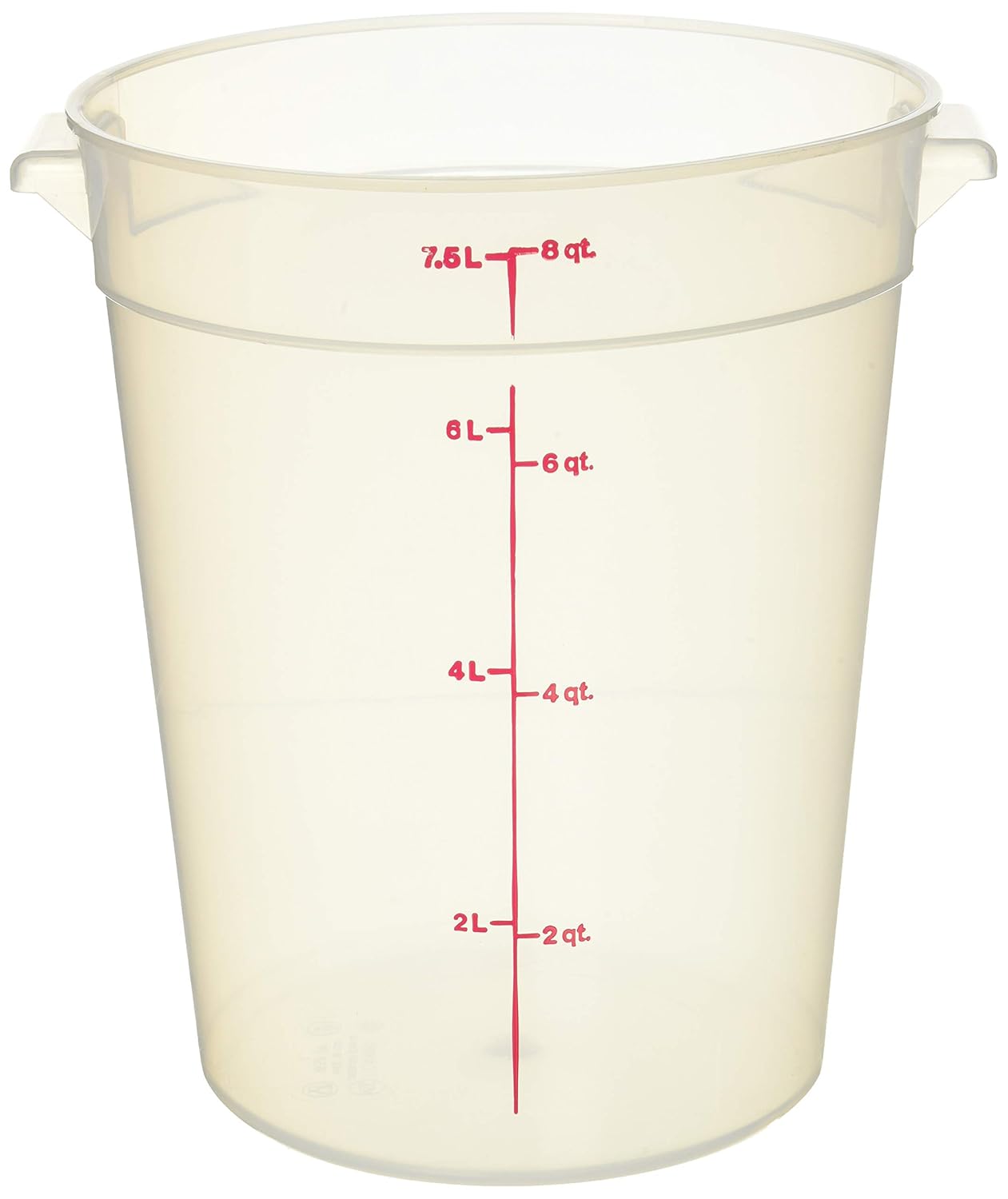 Cambro Cambro RFS2PP190 2 Qt Round Polypropylene Food Storage Container Camwear for Efficient Food Organization - View 3 of 7