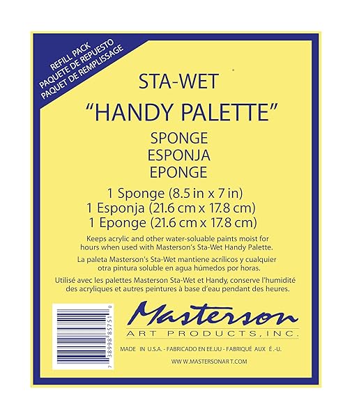 Masterson Masterson Sta-Wet Handy Palette Sponge Refill - 1 Pack for Artists | Long-Lasting & Easy to Use - View 2 of 4