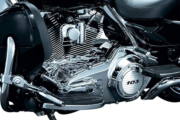 Kuryakyn Upgrade Your Harley: Kuryakyn 8392 Chrome Cylinder Base Cover for 2006-2017 Models - View 6 of 6