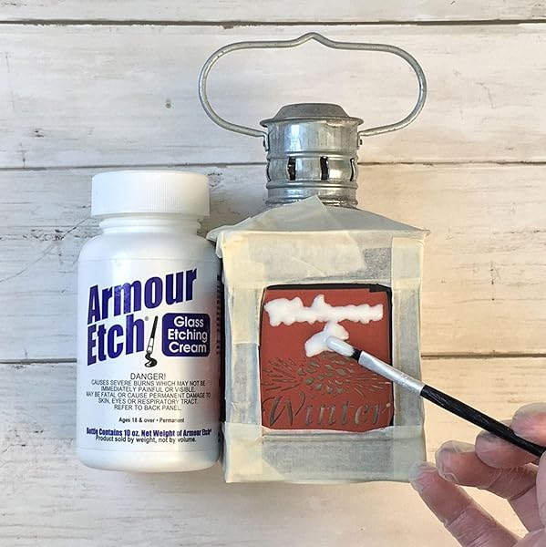Armour Etch Armour Etch Glass Etching Cream - 10 oz for Stunning Glass Designs | Easy DIY Etching Solutions - View 9 of 11