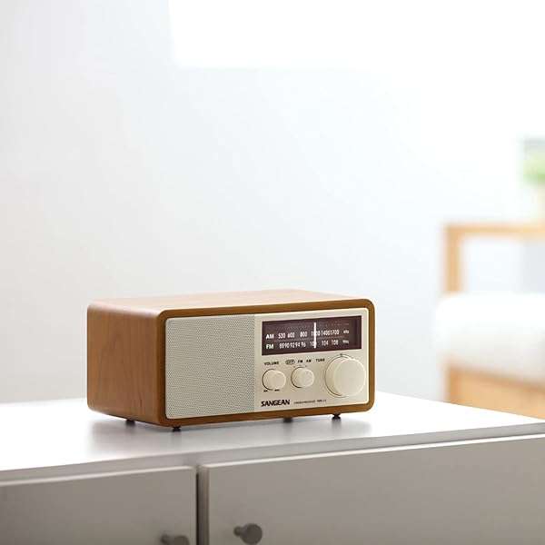 Sangean Buy Sangean WR-11 Wood Cabinet AM/FM Table Top Analog Radio - Classic Wooden Design - View 6 of 8
