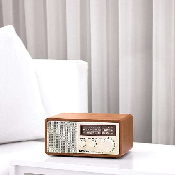Sangean Buy Sangean WR-11 Wood Cabinet AM/FM Table Top Analog Radio - Classic Wooden Design - View 7 of 8