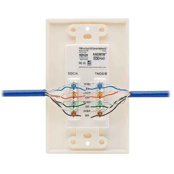 TRIPP LITE Tripp Lite HDMI Over Dual Cat5/Cat6 Extender Wall Plate Kit - Transmitter & Receiver, TAA Compliant, 3-Year Warranty - View 4 of 11