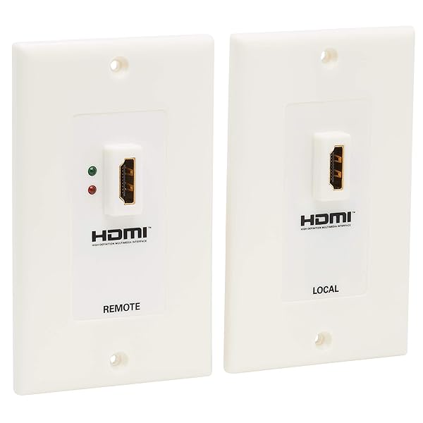 TRIPP LITE Tripp Lite HDMI Over Dual Cat5/Cat6 Extender Wall Plate Kit - Transmitter & Receiver, TAA Compliant, 3-Year Warranty - View 2 of 11