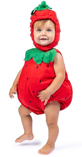 Baby Strawberry Costume for Girls Halloween Strawberry Romper Dress Up America