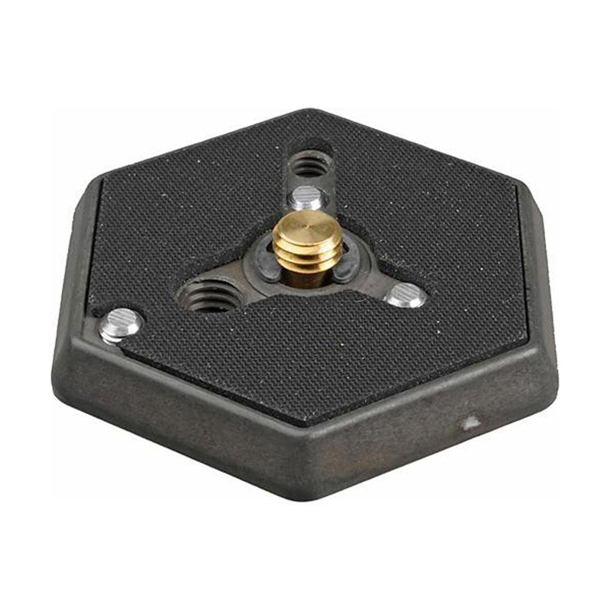 Manfrotto 130-38 Hexagonal Quick Release Mounting Plate 3/8 Inch Thread Flush Mount Screw for Tripods and Cameras