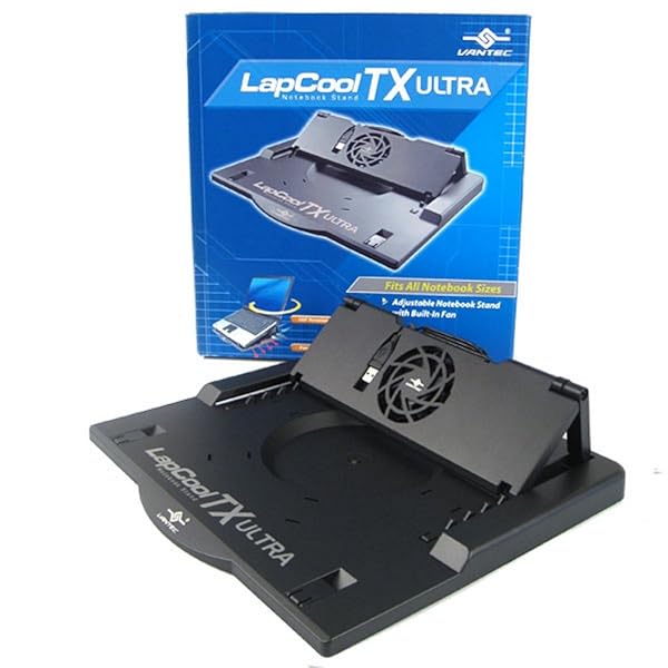 Vantec Vantec LapCool TX LPC-460TX Adjustable Notebook Stand with Fan - Enhance Cooling & Comfort