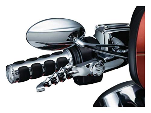 Kuryakyn Buy Kuryakyn 6227 ISO Handlebar Grips for 2014-19 Harley-Davidson - Chrome, Electronic Throttle Control - View 4 of 5
