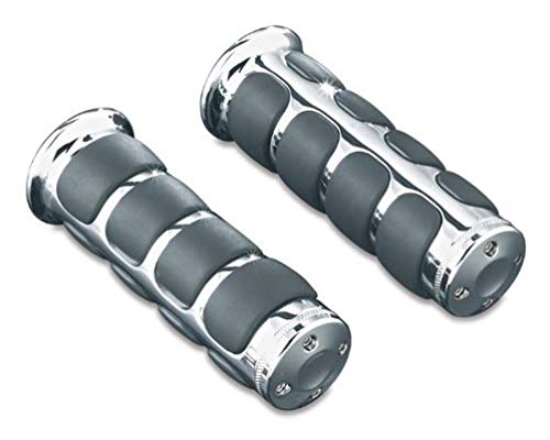 Kuryakyn Buy Kuryakyn 6227 ISO Handlebar Grips for 2014-19 Harley-Davidson - Chrome, Electronic Throttle Control - View 2 of 5