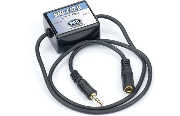 PAC PAC SNI-1/3.5 Ground Loop Noise Isolator for iPod, Zune, iRiver & More - Black