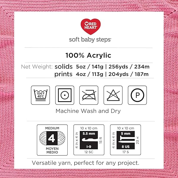 Red Heart Buy RED HEART Soft Baby Steps Yarn in Baby Blue - Perfect for Cozy Baby Projects! - View 5 of 11