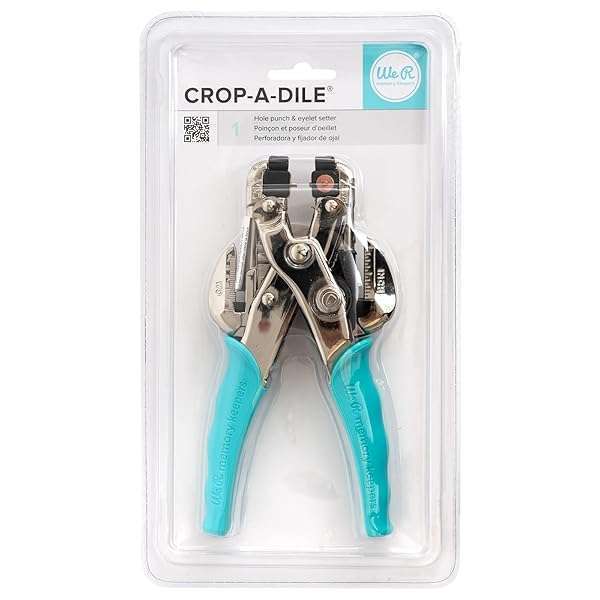 We R Memory Keepers Crop-A-Dile Eyelet Setter & Snap Punch - Versatile Craft Tool for Paper, Fabric, Leather & More - View 4 of 10
