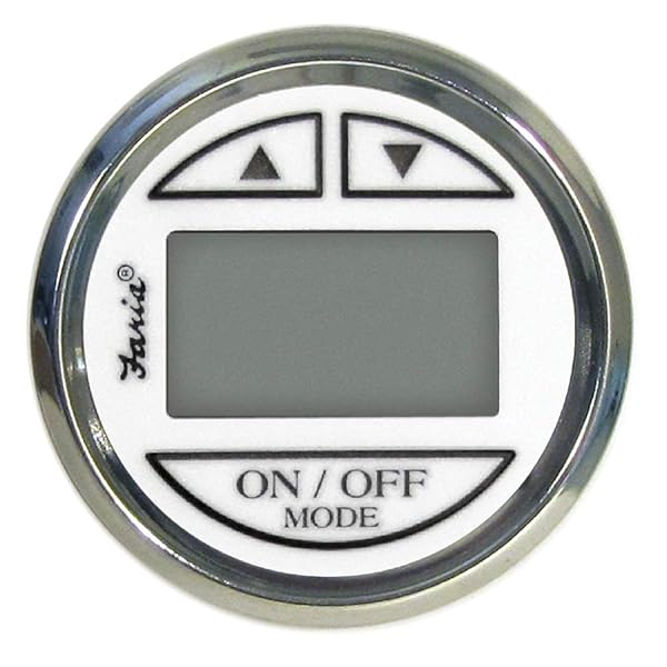 Faria Faria Ches SS White In-Hull Transducer: Best Depth Sounder for Accurate Readings