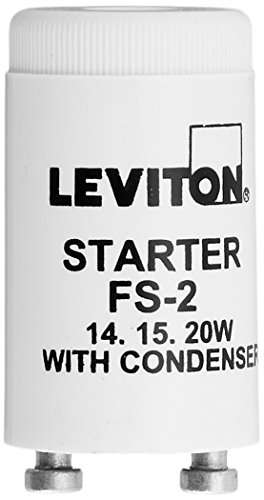 Leviton Leviton 12409 Fluorescent Lamp Starter - Reliable White Starter for Efficient Lighting