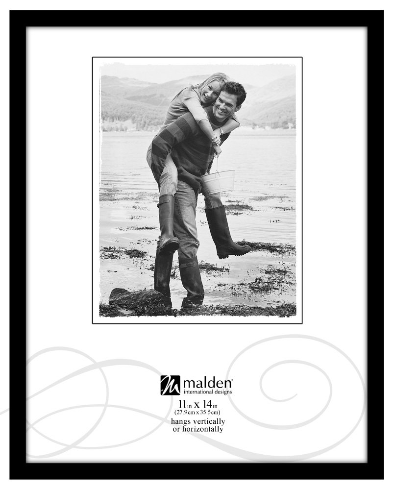 Malden Malden International Designs Black Concept Wood Picture Frame 3.5x5 Elegant Black Frame for Photos and Artwork - View 3 of 9