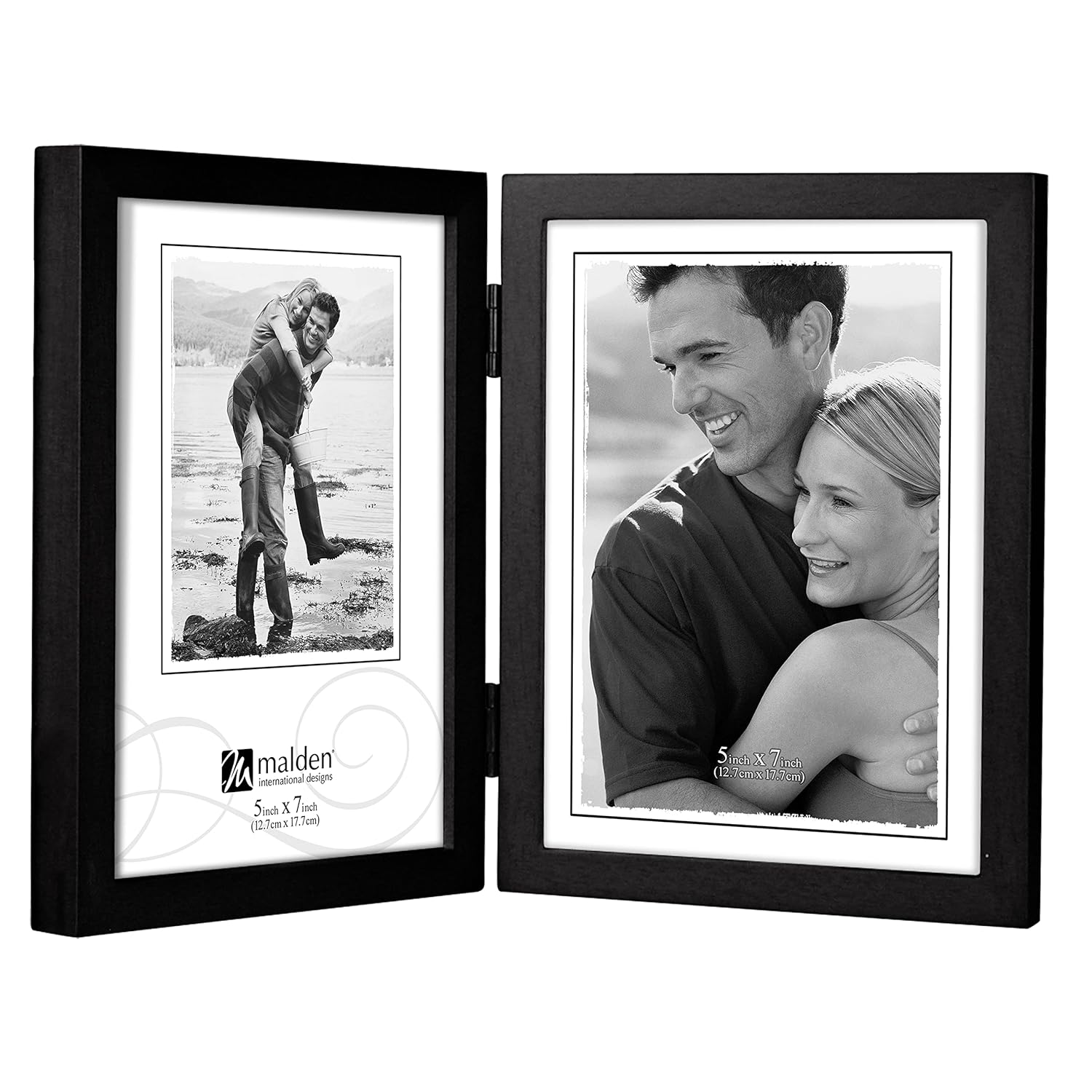 Malden Malden International Designs Black Concept Wood Picture Frame 3.5x5 Elegant Black Frame for Photos and Artwork - View 4 of 9