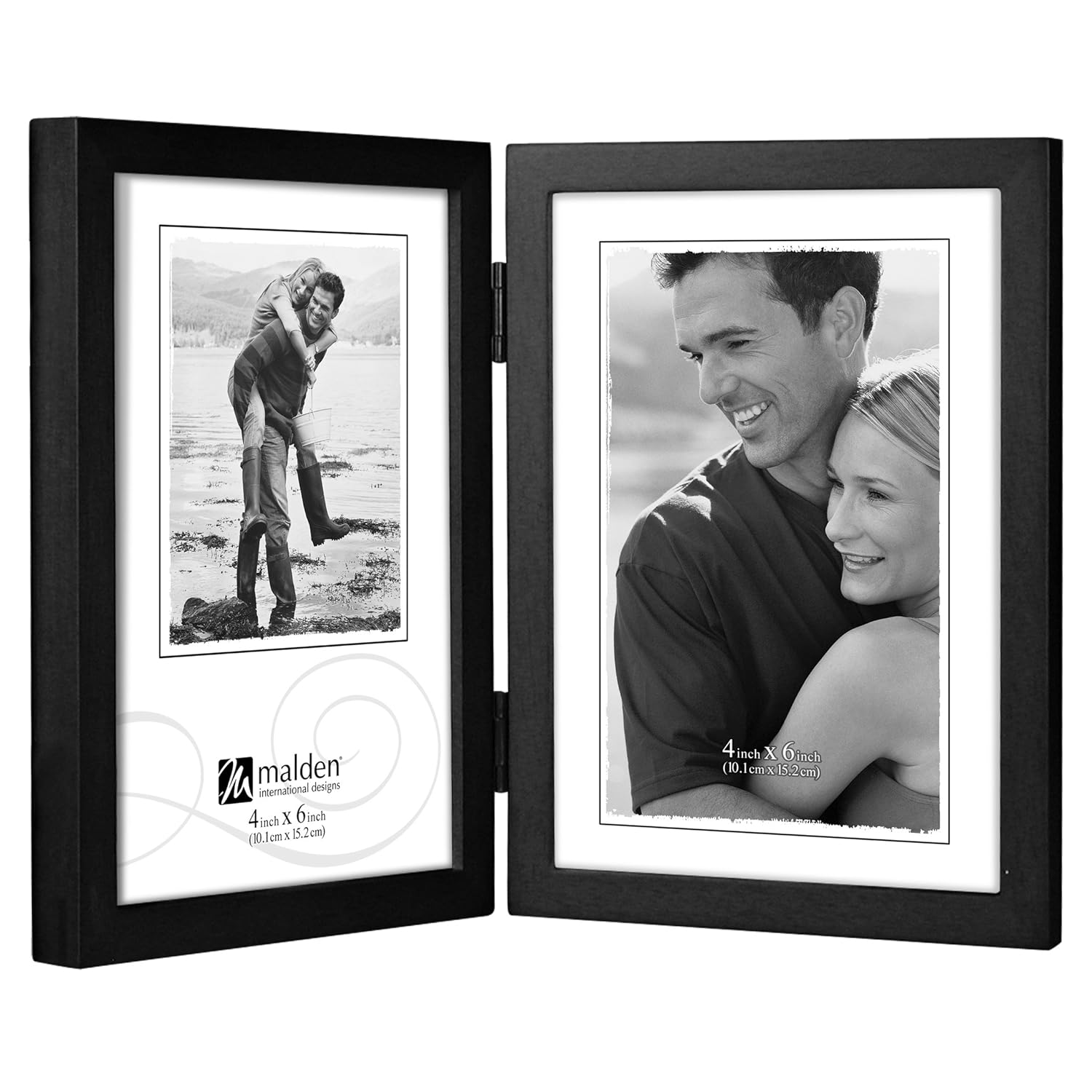Malden Malden International Designs Black Concept Wood Picture Frame 3.5x5 Elegant Black Frame for Photos and Artwork - View 5 of 9