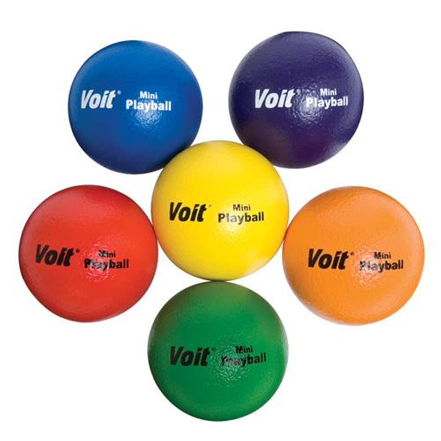 Voit Tuff Foam Mini Playball Set of 6 Durable Safe Indoor Outdoor Fun for Kids