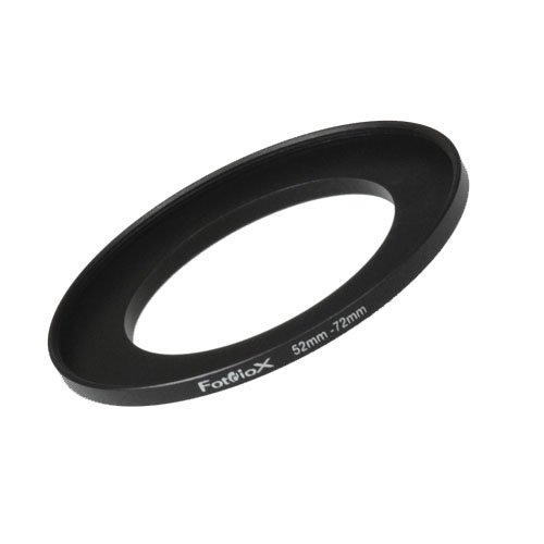 Fotodiox Metal Step Up Ring, Anodized Black Metal 52mm-72mm, 52-72 mm