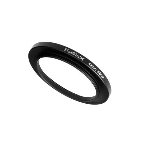 Fotodiox Fotodiox Metal Step Up Ring, Anodized Black Metal 43mm-52mm, 43-52 mm - View 4 of 4