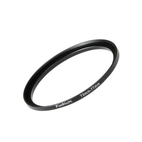 Fotodiox Fotodiox Metal Step Up Ring, Anodized Black Metal 72mm-77mm, 72-77 mm