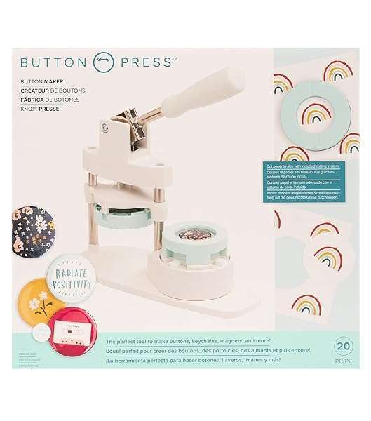 We R Memory Keepers Create Custom Pins & Badges with We R Memory Keepers Button Press Kit - Includes Everything You Need! - View 5 of 11