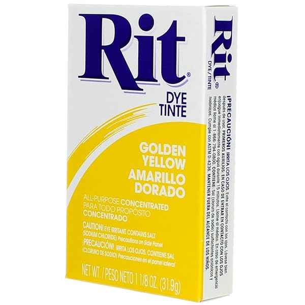 Rit Rit Dye Powder in Golden Yellow: Vibrant Color for Fabrics & Crafts - View 7 of 8