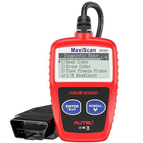 Autel Autel MS309 OBD2 Scanner: Check Engine Code Reader & Emission Monitor for All OBDII Vehicles (1996+) - Fast Diagnostics!