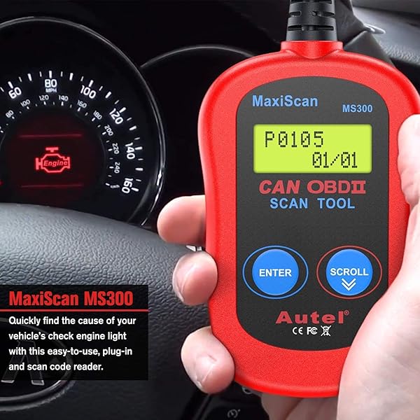 Autel Autel MS300 OBD2 Scanner: Turn Off Check Engine Light & Read Fault Codes Easily - View 9 of 11