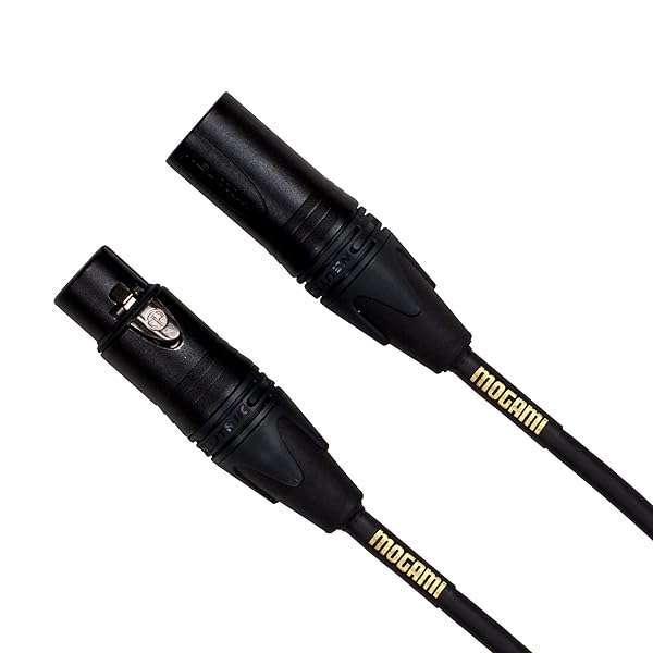 Mogami Mogami Gold Studio 02 XLR to XLR Quad Conductor Patch Cable - 2ft High-Quality Audio Connection
