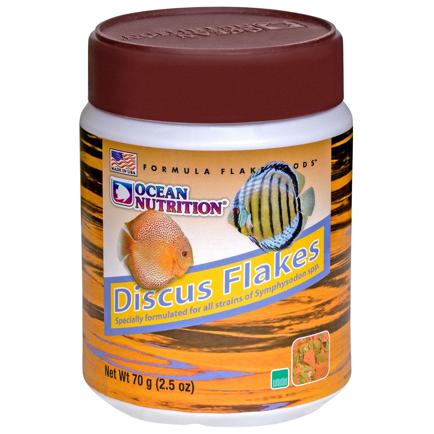 Ocean Nutrition Ocean Nutrition Discus Flakes 2.5 oz Premium Fish Food for Healthy Discus Fish Nutrition - View 5 of 7