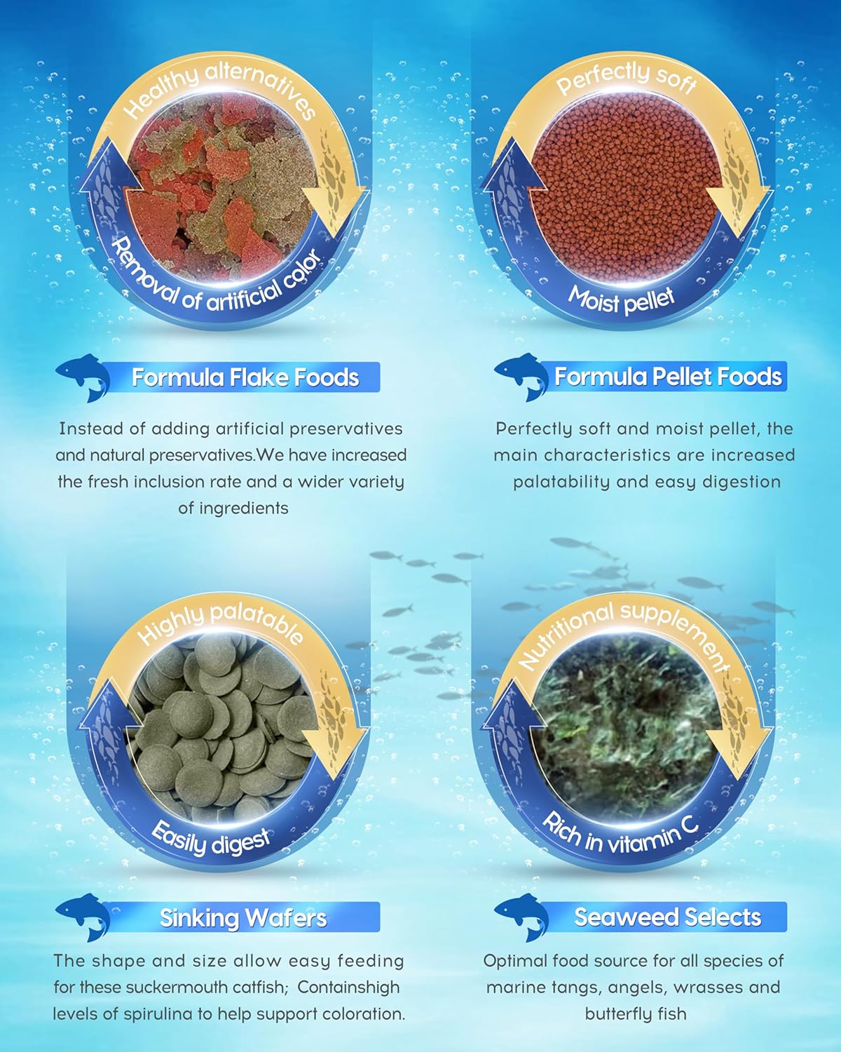 Ocean Nutrition Ocean Nutrition Discus Flakes 2.5 oz Premium Fish Food for Healthy Discus Fish Nutrition - View 7 of 7