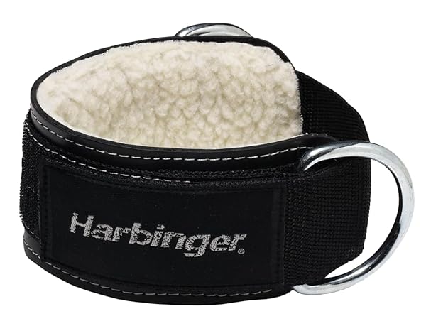 Harbinger Harbinger Padded 3-Inch Ankle Cuff: Durable Double Ring Attachment for Ultimate Comfort