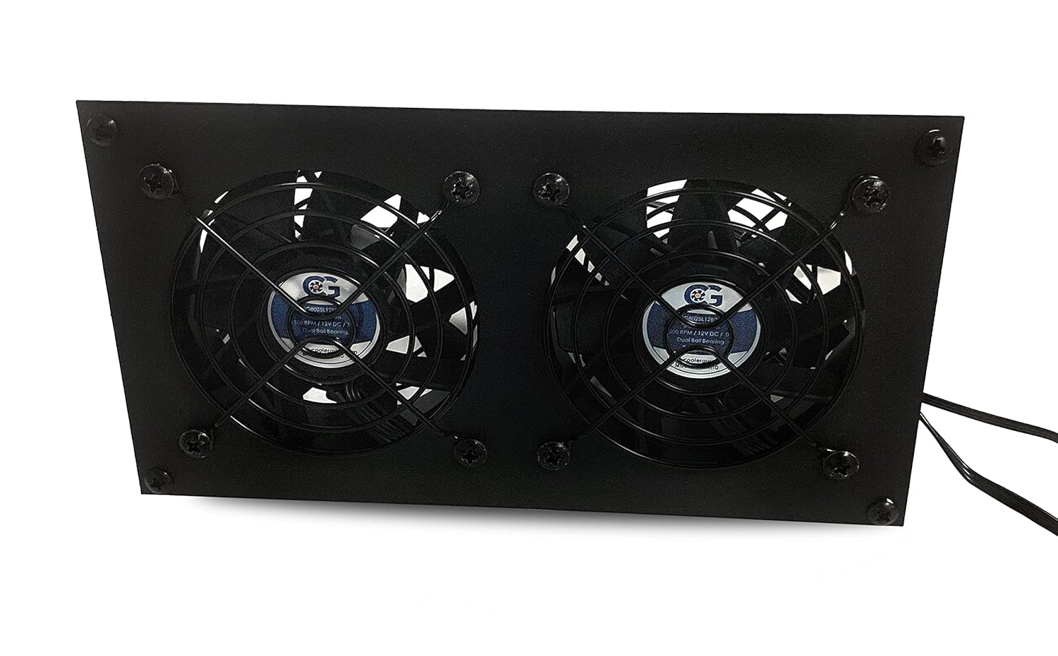 coolerguys CabCool 802 Lite Dual 80mm Fan Cooling Kit for Cabinets and Home Theaters Efficient Cooling Solution