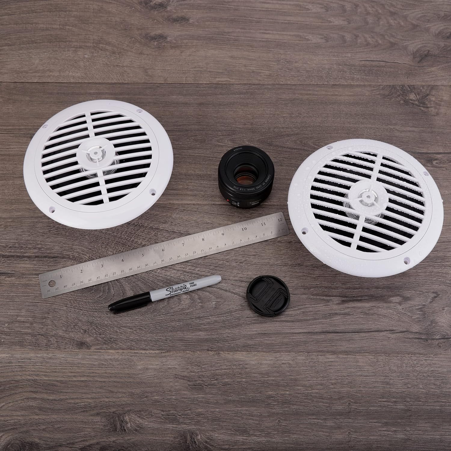 Pyle Pyle 6.5 Inch Dual Marine Speakers Waterproof Outdoor Audio System 120 Watt Power Polypropylene Cone Cloth Surround 1 Pair PLMR67W White - View 8 of 8