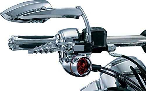 Kuryakyn Upgrade Your Harley: Kuryakyn 1449 Scythe Blade Chrome Side Mirrors for Enhanced Visibility - View 8 of 10