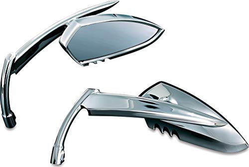 Kuryakyn Upgrade Your Harley: Kuryakyn 1449 Scythe Blade Chrome Side Mirrors for Enhanced Visibility - View 3 of 10