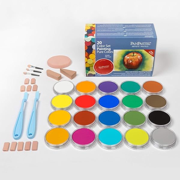 PanPastel PanPastel 20 Color Pure Colors Set with Sofft Tools - Perfect for Artists! - View 4 of 8