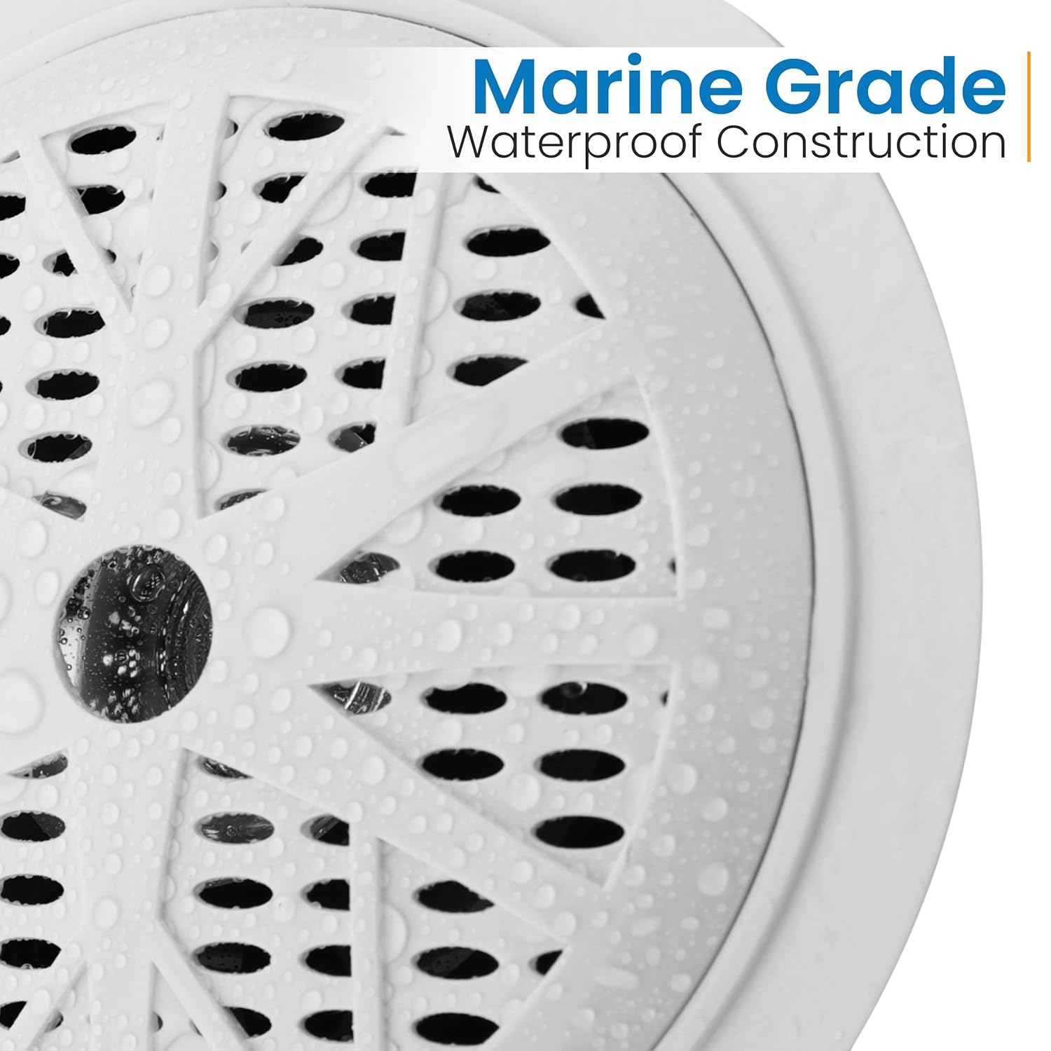 Pyle Pyle 4 Inch Dual Marine Speakers Waterproof Outdoor Audio System with Polypropylene Cone and Low Profile Design White Pair PLMR41W - View 4 of 9