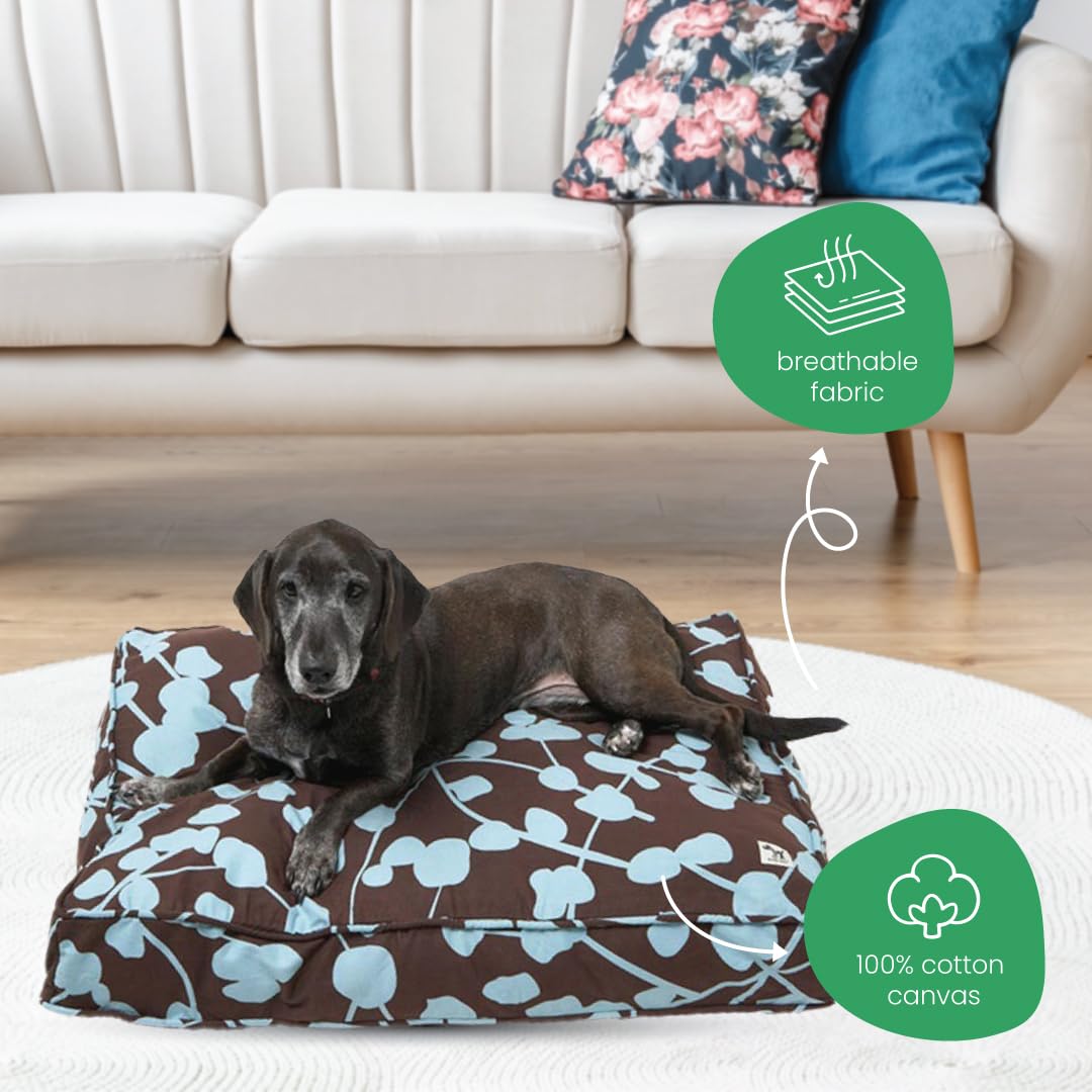 Molly Mutt Molly Mutt Your Hand in Mine Dog Bed Duvet Cover 100 Cotton Canvas Durable Washable Safe for Pets 22 x 27 x 5 Inches - View 4 of 7
