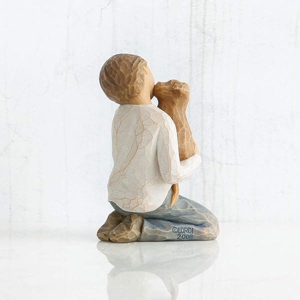 Willow Tree Willow Tree Kindness Boy: Hand-Painted Figure for Pet Lovers & Family Relationships - View 5 of 8
