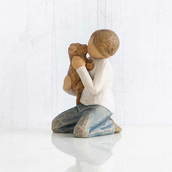 Willow Tree Willow Tree Kindness Boy: Hand-Painted Figure for Pet Lovers & Family Relationships - View 6 of 8