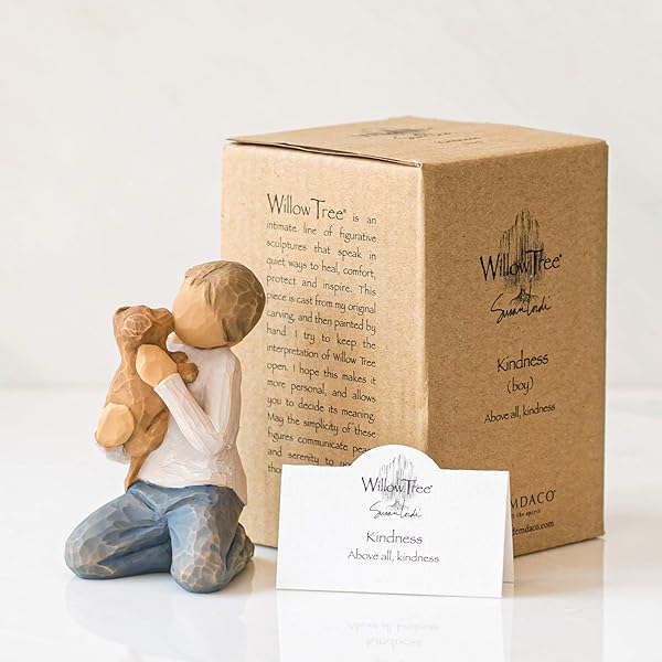 Willow Tree Willow Tree Kindness Boy: Hand-Painted Figure for Pet Lovers & Family Relationships - View 8 of 8